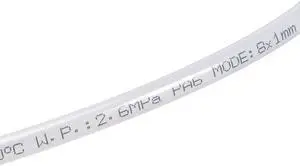 Nylon Tubing,6mm ID x 8mm OD,3.28Ft Length,Fuel Line Plastic Tubing,Pneumatic Hose Tube,for Air Brake System Or Fluid Transfer,Translucent