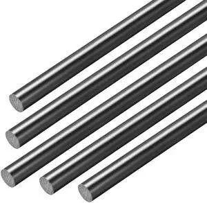 FRP Fiberglass Round Rod 3/32 inch Dia 20 inch Length Black Engineering Round Bar Rod 5pcs