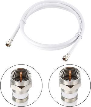 RG6 Coaxial Cable With F Type Male to F Type Male Connectors 3 ft