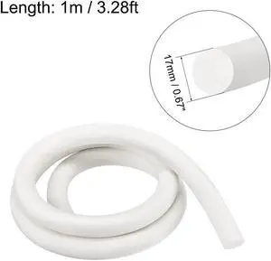 Silicone Foam Seal Strip 17mm 1m 3.3ft Sponge Rubber Cord Solid