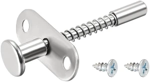 Plunger Latches Spring-loaded Stainless Steel 7mm Dia Head 6mm Dia Spring 70mm Total Length Plunger Latches Spring-loaded Stainless Steel 7mm Dia Head 6mm Dia Spring 70mm Total Length