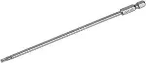 Torx Screwdriver Bits 1/4-Inch Hex Shank 150mm Length T15 Magnetic Security Star Screw Driver S2 Bit