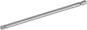 Torx Screwdriver Bits 1/4-Inch Hex Shank 150mm Length TT35 Magnetic Security Star Screw Driver S2 Bit