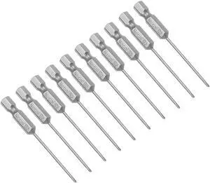 Phillips Bits 1/4-Inch Hex Shank 65mm Length Cross 1.6PH00 Magnetic Screw Driver S2 Screwdriver Bit 10Pcs