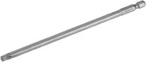 Torx Screwdriver Bits 1/4-Inch Hex Shank 150mm Length TT30 Magnetic Security Star Screw Driver S2 Bit