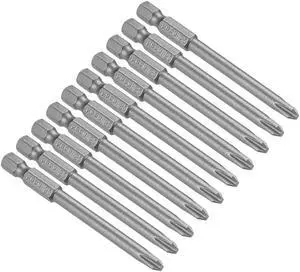 10 Pcs 1/4" Hex Shank T15 Magnetic Security Torx Screwdriver Bits 150mm Length