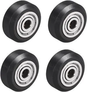 POM V Wheel with Bearing for 3D Printer RepRap, Ender 3, CR Series OD 24mm 4pcs