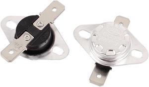 2 Pcs KSD301 Temperature Control Switch Thermostats 250VAC 10A 145 Celsius N.C.