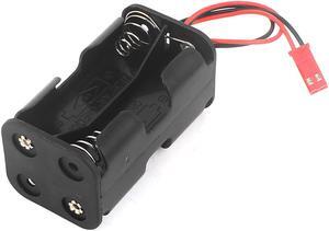In Series 4 x 1.5V AA Battery Holders Case Storage JST Male Connector Black