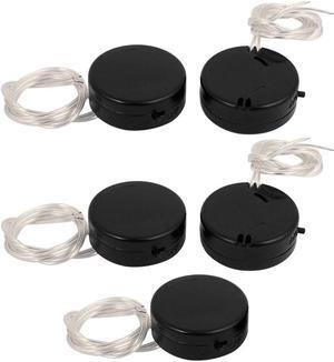 2 x 3V CR2032 Coin Cell Button Battery Holder Case Storage w Switch Black 5pcs