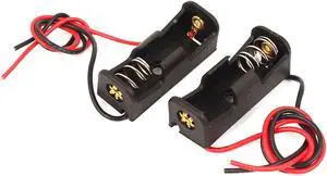 Spring Loaded 1x 23A/12V N Model Battery Case Open Storage Holder Black 2 Pcs