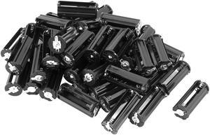 50pcs Spring Loaded Plastic Cylindrical Cell Box Storage Case Holder for 3 x 1.5V AAA Battery