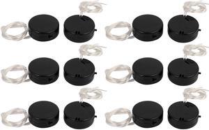 2 x 3V CR2032 Coin Cell Button Battery Holder Case Storage w Switch Black 12pcs