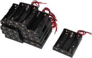 10 Pcs 4.5V Power Supply 3 x 1.5V AA Battery Holder Case Box Wire Lead Connector