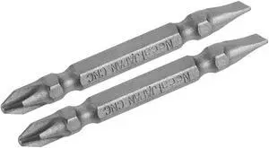 2pcs 1/4inch Hex Shank 65mm Length Magnetic Screwdriver SL6/PH2 Slotted-Phillips Double-Head Screwdriver Bits S2 Alloy Steel