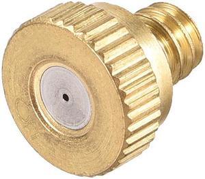Brass Misting Nozzle - 10/24 UNC 0.5mm Orifice Dia Replacement Heads for Outdoor Cooling System