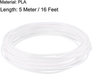5 Meter/16 Ft PLA 3D Pen/3D Printer Filament, 1.75 Mm White