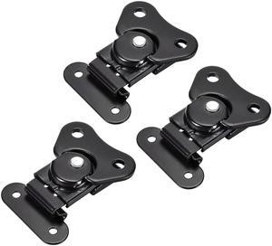 1.61-inch Iron Butterfly Twist Latch Keeper Toggle Clamp - 3 Pcs (Black)