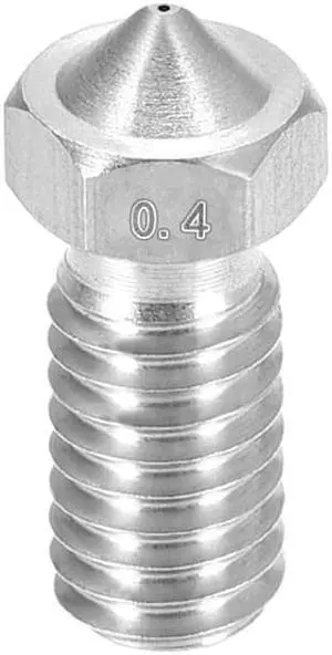 0.4mm 3D Printer Nozzle, Fit V6 Extruder Head, for 1.75mm Filament Stainless Steel 1pcs