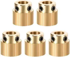 Brass Drive Gear Extruder Wheel 40 Teeth 5mm Bore 5pcs