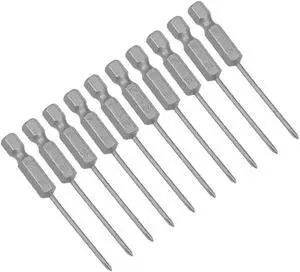 Phillips Bits 1/4-Inch Hex Shank 65mm Length Cross 2PH0 Magnetic Screw Driver S2 Screwdriver Bit 10Pcs
