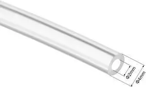 PTFE Tube 4.9Ft - ID 2mm X OD 4mm Fit 1.75 Filament for 3D Printer Transparent