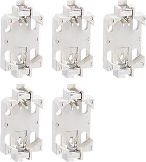 5 Pcs CR2032 CR2025 CR2016 Horizontal Coin Button Battery Holder White Container Case
