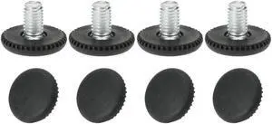 M8 x 10 x 25mm Leveling Feet Adjustable Leveler Floor Protector for House Furniture Chair Table Desk Leg 8pcs