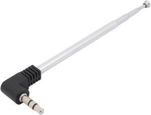 4 Sections Telescoping AM FM Radio Antenna 3.5mm Connector 9.6-inch Length