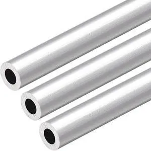 6063 Aluminum Round Tube 300mm Length 14mm OD 8mm Inner Dia Seamless Aluminum Straight Tubing 3 Pcs