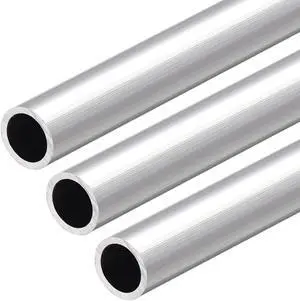 6063 Aluminum Round Tube 300mm Length 18mm OD 14mm Inner Dia Seamless Aluminum Straight Tubing 3 Pcs