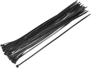 Cable Zip Ties 350mmx4.8mm Self-Locking Nylon Tie Wraps Black 40pcs