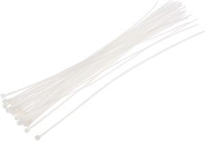 Cable Zip Ties 300mmx2.7mm Self-Locking Nylon Tie Wraps White 60pcs