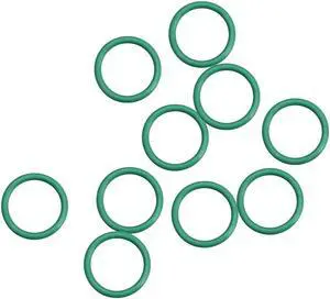 Fluorine Rubber O Rings, 14mm OD, 11mm Inner Diameter, 1.5mm Width, Seal Gasket Green 10Pcs