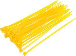 Cable Zip Ties 150mmx3.6mm Self-Locking Nylon Tie Wraps Yellow 60pcs