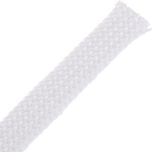 PET Expandable Cord Protector, 6.5Ft-10mm Wire Loom Cable Sleeve White
