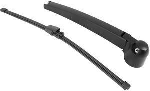 Car Rear Windshield Wiper Blade Arm Set Black 335mm 13 Inch for Volkswagen VW Golf Variant 2007-2013