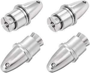 4PCS RC Airplane Spinners Propeller Adapter Saver for Shaft Brushless Motor (3mm Aperture and 5mm Output Axle)