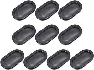 Wire Protector Oil Resistant Armature Oval Rubber Grommets 30x65mm Mounting Dia 10Pcs