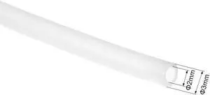PTFE Tube 9.8Ft - ID 2mm X OD 3mm Fit 1.75 Filament for 3D Printer White