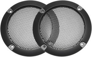 Speaker Grill Cover 3 Inch 95mm Mesh Decorative Circle Subwoofer Guard Protector Black 2pcs