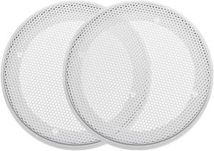 Speaker Grill Cover 3 Inch 106.5mm Mesh Decorative Circle Subwoofer Guard Protector White 2pcs