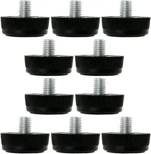 M8 x 10 x 30mm Leveling Feet Adjustable Leveler Cover for Office Sofa Leg 10pcs M8 x 10 x 30mm Leveling Feet Adjustable Leveler Cover for Office Sofa Leg 10pcs