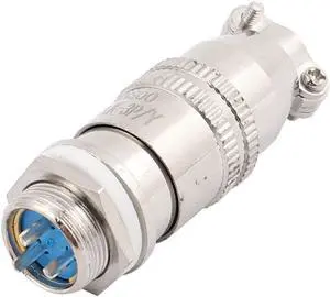 XS12JK-3 AC 250V 3A 3P 12mm Thread Round Socket Metal Panel Male Female Aviation Connector