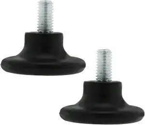 M8 x 18 x 45mm Furniture Glide Leveling Feet Plastic Adjuster for Chair Leg 2pcs