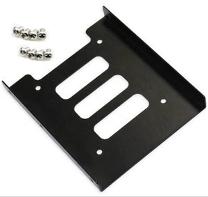 Goldendisk 2.5" HDD/SSD Mounting Kit For 3.5" Drive Bay or Enclosure Black 2.5" HDD/SSD Metal Mounting Kit Adapter SATA III Goldendisk 2.5" HDD/SSD Mounting Kit For 3.5" Drive Bay or Enclosure Black 2.5" HDD/SSD Metal Mounting Kit Adapter SATA III