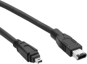 6ft 6-pin to 4-pin Firewire IEEE 1394A Cable (6') by BattleBorn Cable