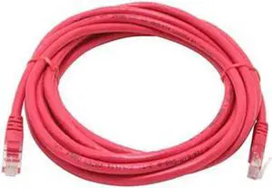 14ft Cat5E Patch Cable Cord 350MHz Red RJ45 w/ Molded Boots - 14 Feet Long