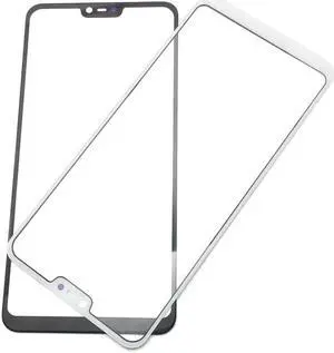 Front Outer Screen Glass Panel Lens Touch LCD Screen For Xiaomi redmi Note 6 Replacement (White)