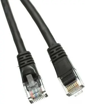 BattleBorn 14 Foot Cat5e Gigabit RJ45 Ethernet Network Cable UTP LAN Patch Cord - Black